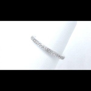 2 Platinum Designer Ritani Eternity bands priced each.